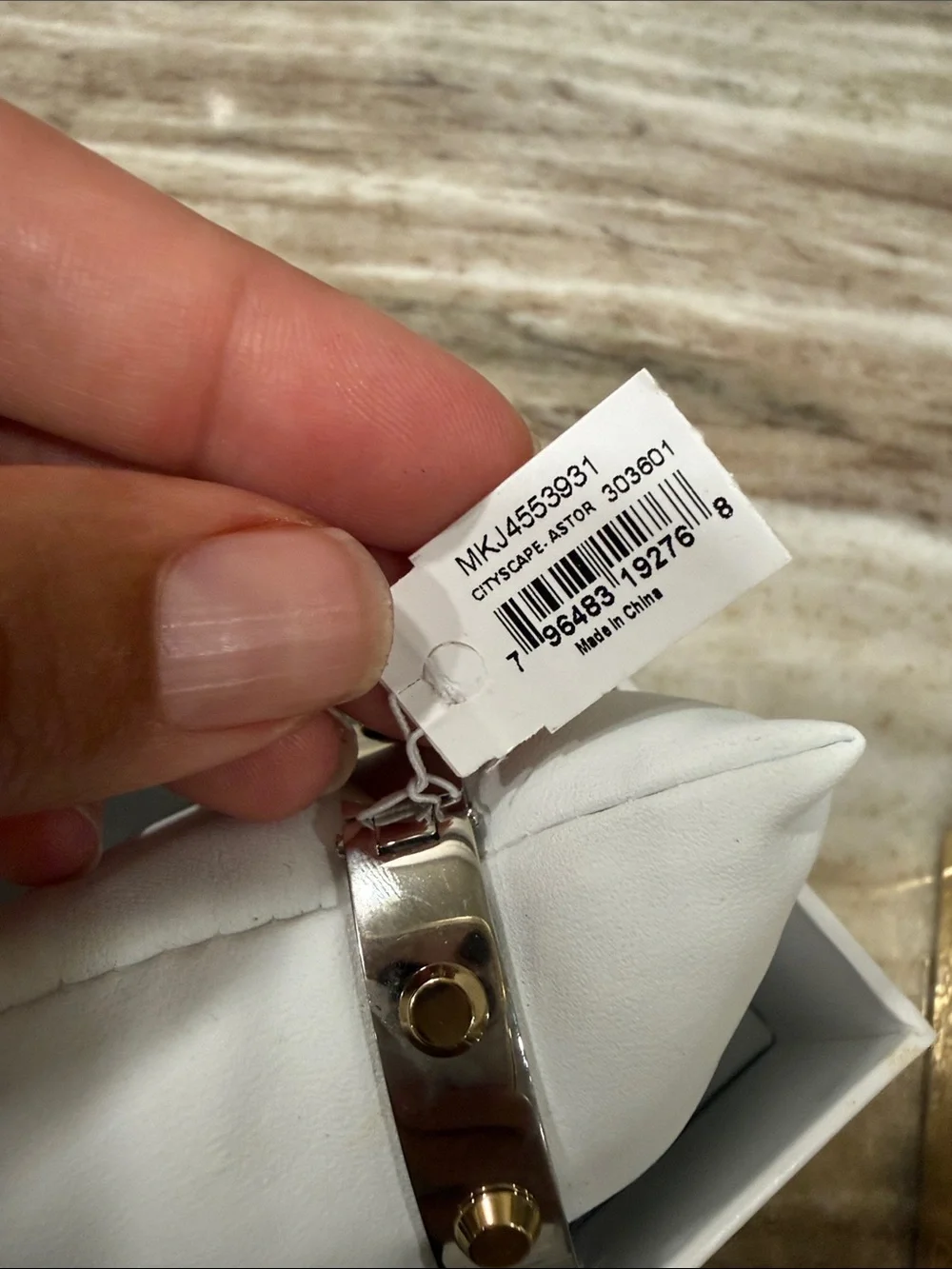 Michael Kors 2 tone Bangle Bracelet